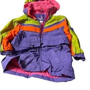 Colorful Kids Raincoat with Hood